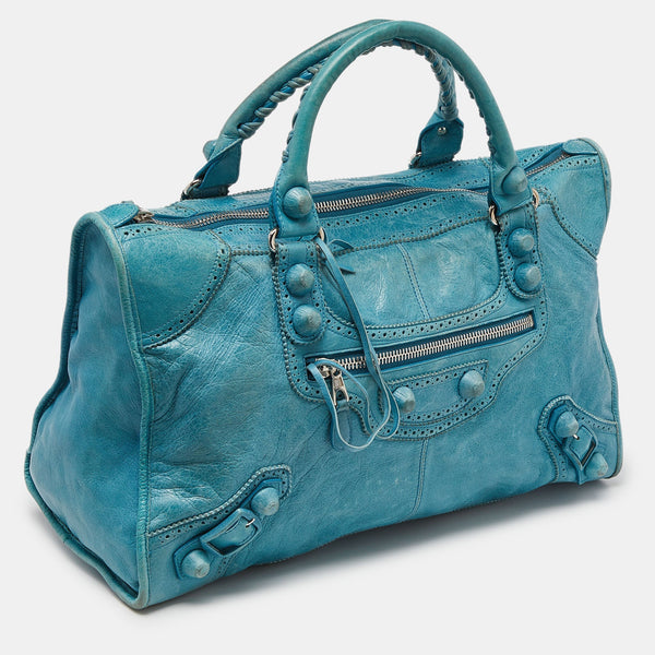 Balenciaga Cyclade Leather Brogues Work Tote | Premium Designer Piece