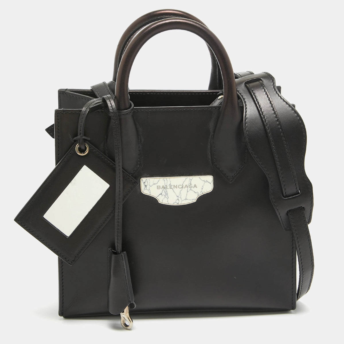 Balenciaga Black Leather Mini All Afternoon Tote | Premium Designer Piece