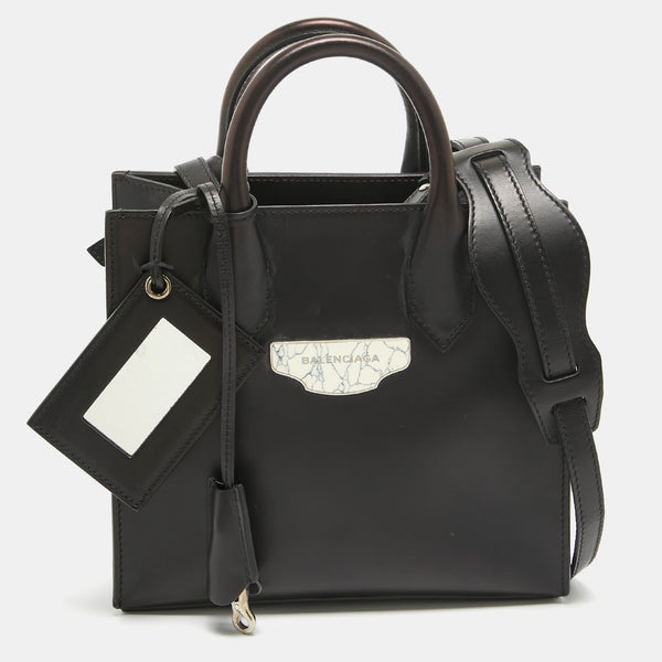 Balenciaga Black Leather Mini All Afternoon Tote | Premium Designer Piece