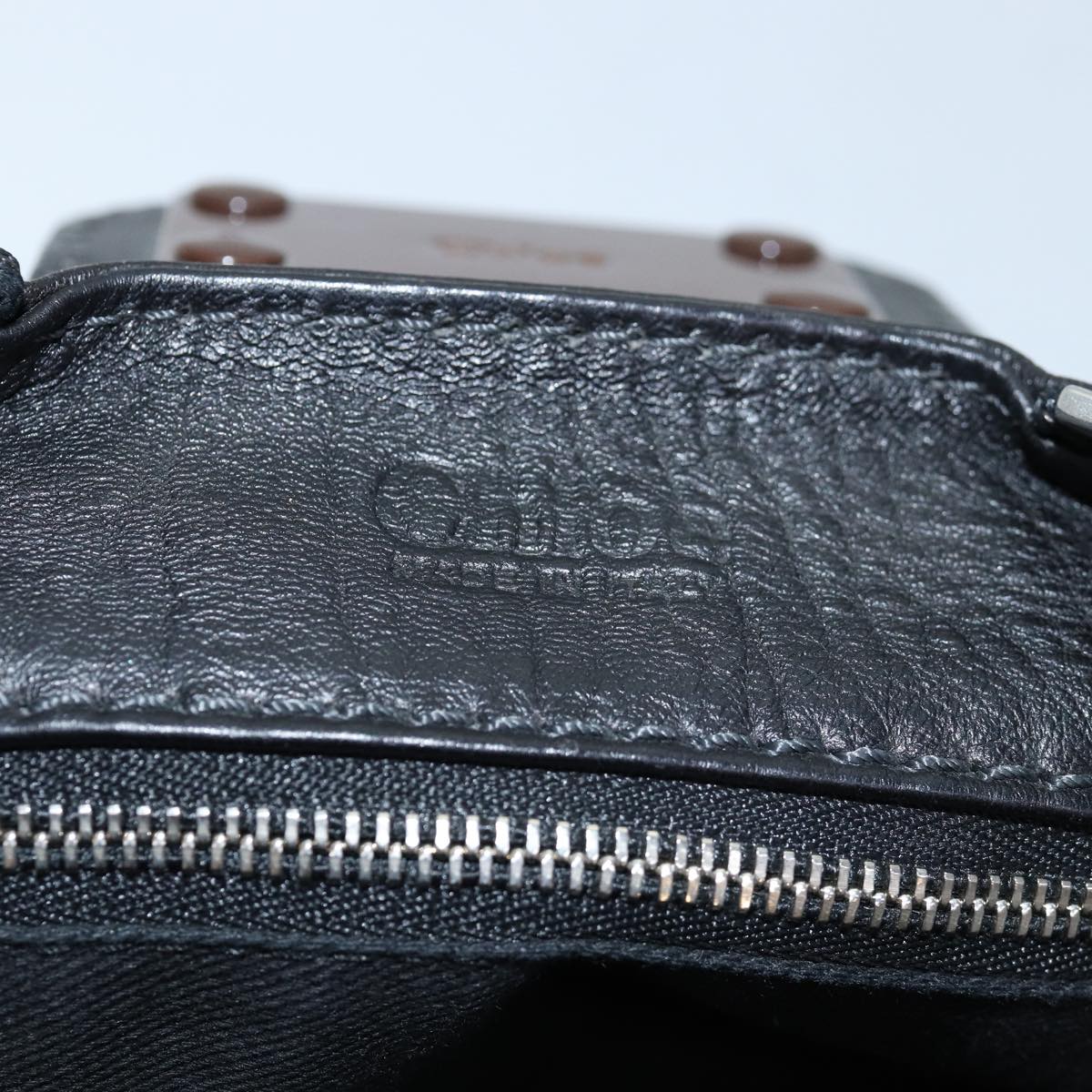 Side view of Chloe handbag Black premium designer bag
