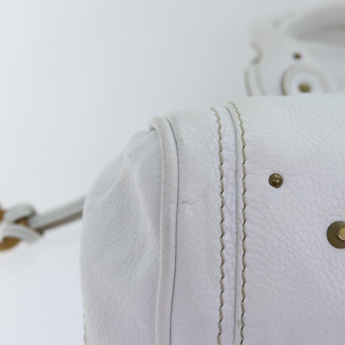 Chloe designer handbag leather closeup detail