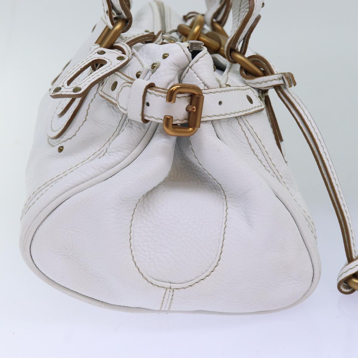 Chloe designer handbag leather closeup detail