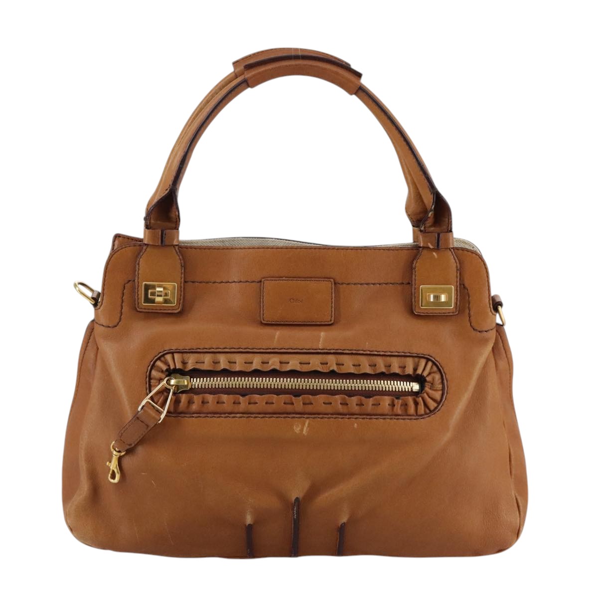 Selvarex elegant leather Handbag top view