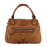 Side view of Chloe handbag Brown premium designer bag