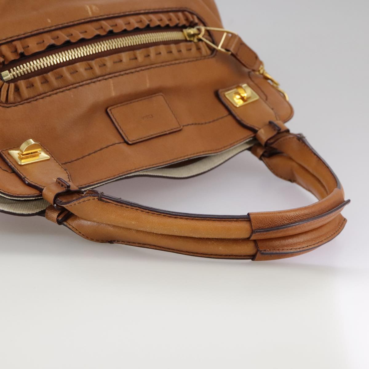 Selvarex elegant leather Handbag top view