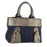Chloe women's handbag Blue luxury designer denim