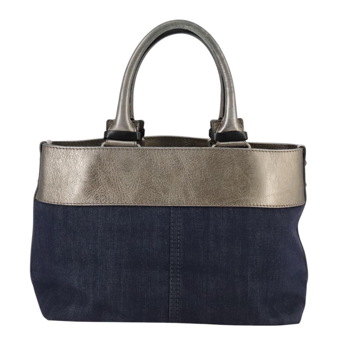 Side view of Chloe handbag Blue premium designer bag