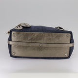 Chloe authentic luxury handbag Blue denim craftsmanship