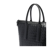 Close-up of Bottega Veneta totes hardware and fine stitching