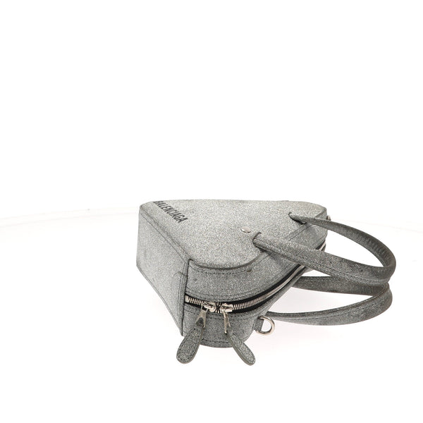 Balenciaga Triangle Handbag in Metallic Leather | Designer Luxury Handbag