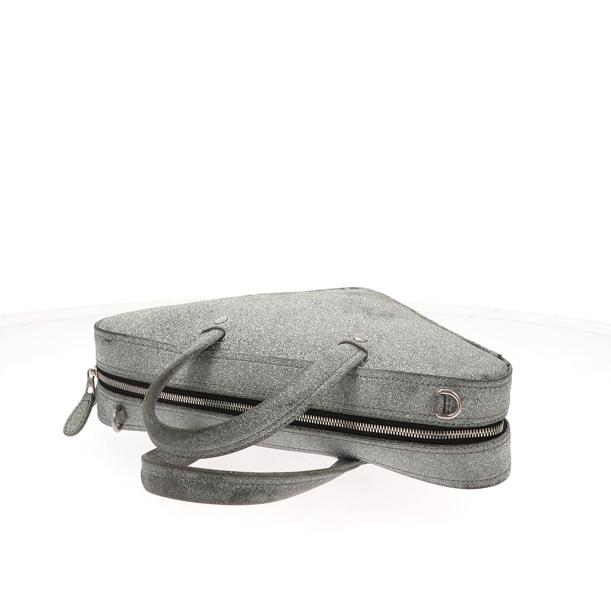 Balenciaga Triangle Handbag in Metallic Leather | Designer Luxury Handbag