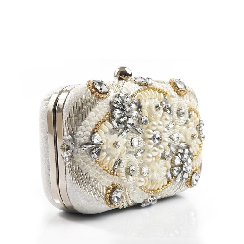 Front view of Shelly Mason Evening Clutch Bag premium bag