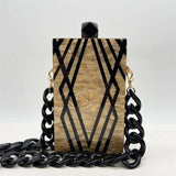 Shelly Mason Luxury Clutch Bag detail shot – authentic designer craftsmanship