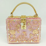 Front view of Shelly Mason Evening Clutch Bag premium bag