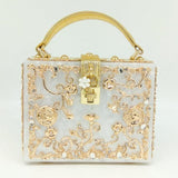 Front view of Shelly Mason Evening Clutch Bag premium bag