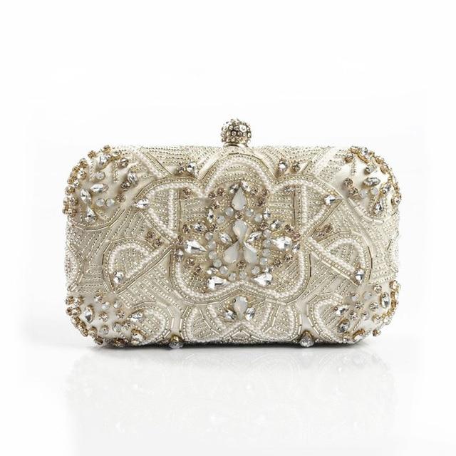 Front view of Shelly Mason Evening Clutch Bag premium bag