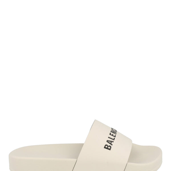 Balenciaga Logo Pool Slides （Kids） — Designer Logo Pool Slides