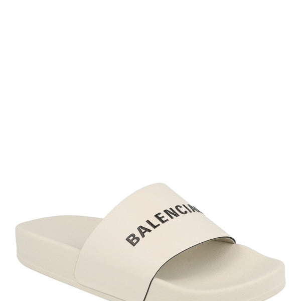 Balenciaga Logo Pool Slides （Kids） — Designer Logo Pool Slides