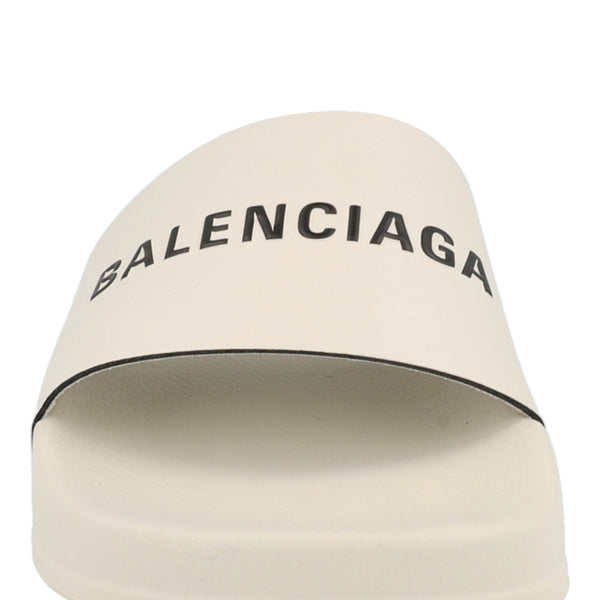Balenciaga Logo Pool Slides （Kids） — Designer Logo Pool Slides