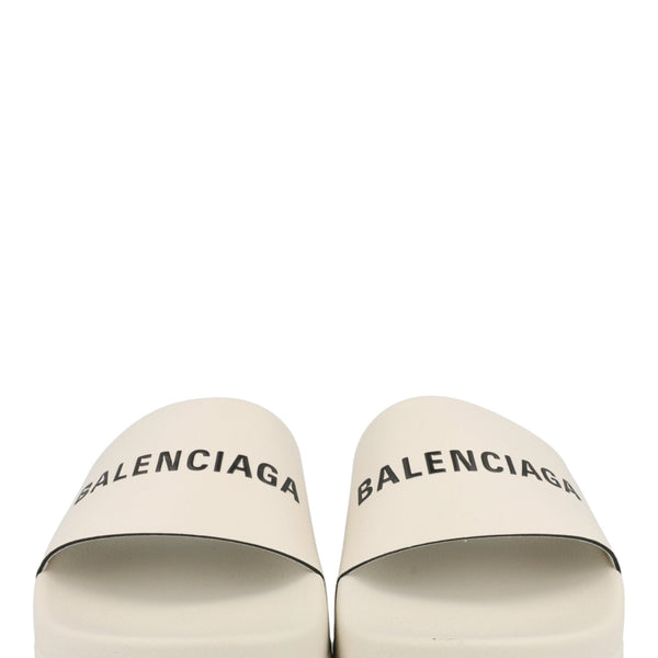 Balenciaga Logo Pool Slides （Kids） — Designer Logo Pool Slides