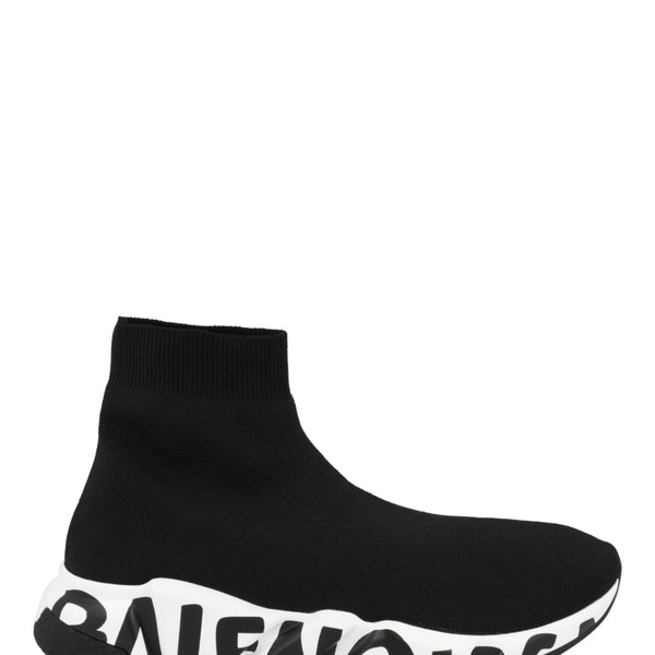 Balenciaga Speed Graffiti Knit High Top Sock Sneakers Mens 645334W-2DB7-1015
