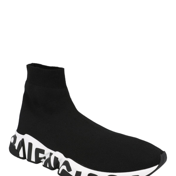 Balenciaga Speed Graffiti Knit High Top Sock Sneakers Mens 645334W-2DB7-1015