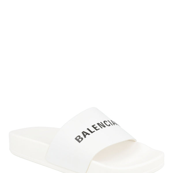 Balenciaga Logo Pool Slides （Kids） — Designer Logo Pool Slides