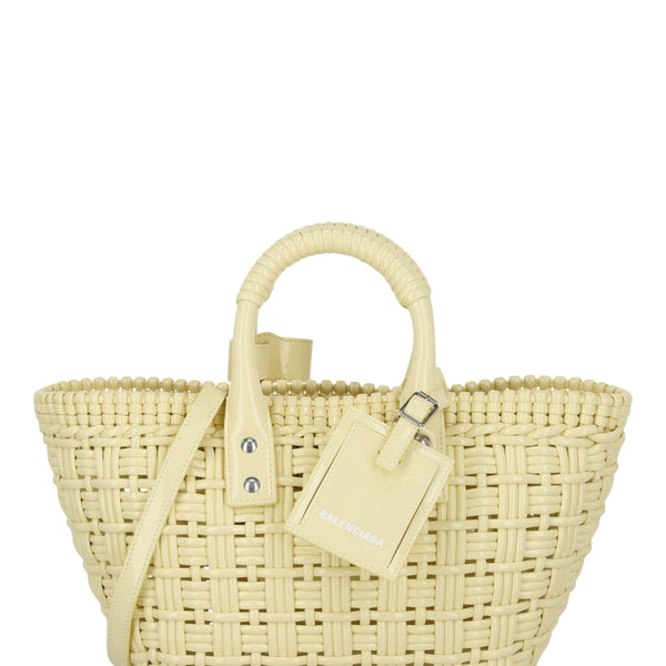Balenciaga Bistro XS Basket With Strap Womens 6713422-IE3Y-7408 | Woven Luxury Basket Bag