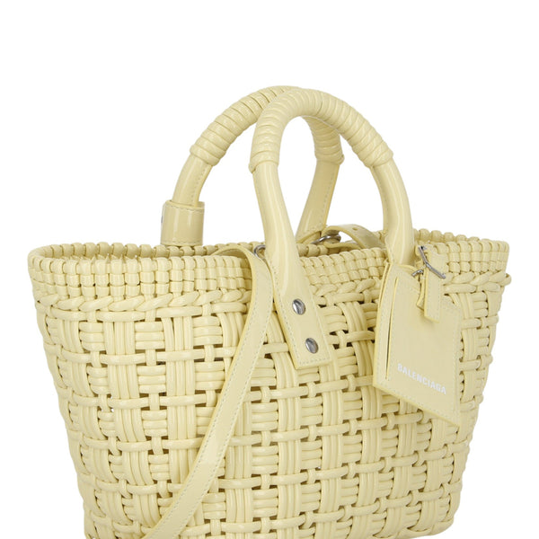 Balenciaga Bistro XS Basket With Strap Womens 6713422-IE3Y-7408 | Woven Luxury Basket Bag