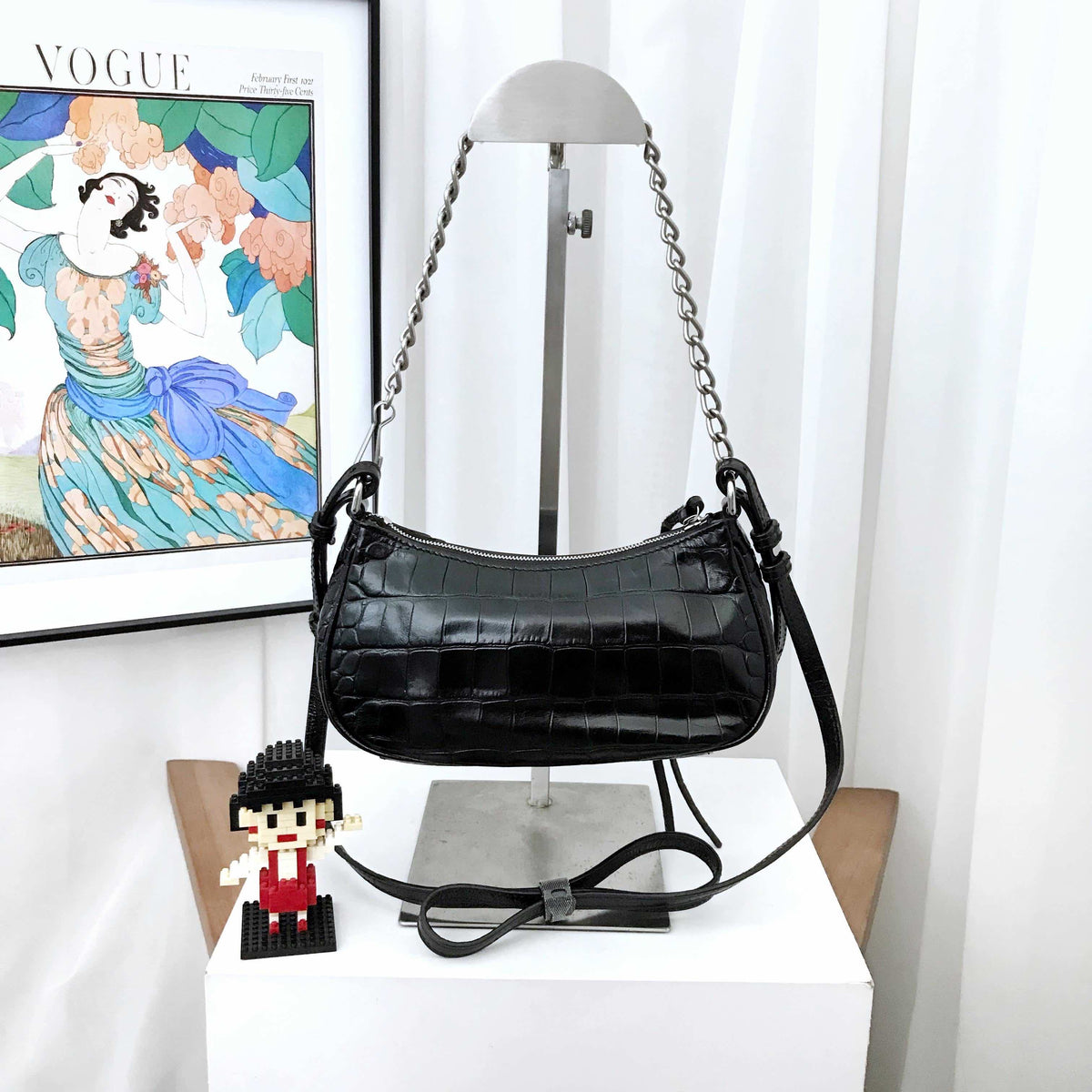 Balenciaga Le Cagole Black Shoulder Bag | Studded Leather Shoulder Bag