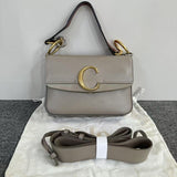 Chloe designer handbag leather closeup detail