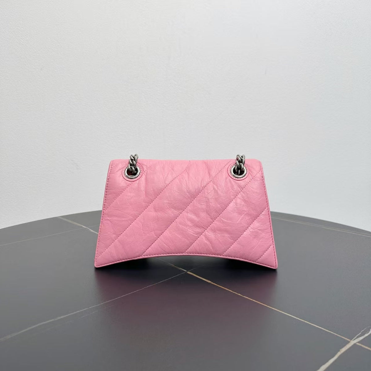Balenciaga Le Cagole Pink Shoulder Bag | Studded Leather Shoulder Bag