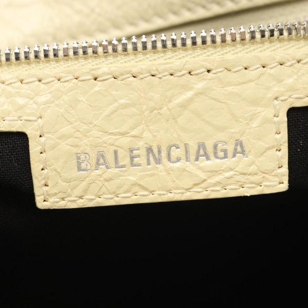 Balenciaga Neo Kagole XS Handbag Leather Light Beige | Studded Leather Shoulder Bag