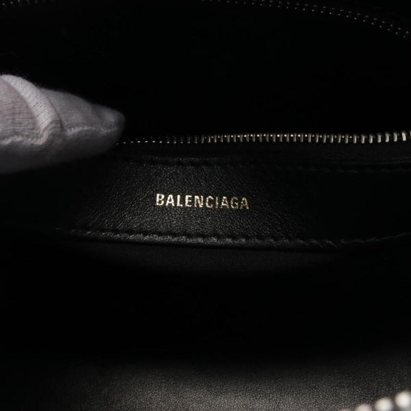 Balenciaga Ville TOP Handle S I LOVE Techno Handbag Leather Black | Designer Luxury Handbag