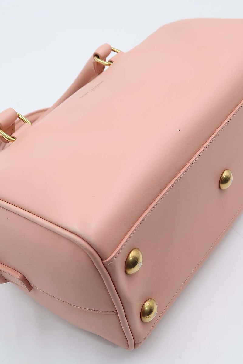 Close-up of Baby bags hardware and fine stitching