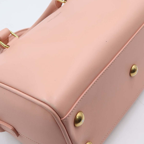 Close-up of Baby bags hardware and fine stitching
