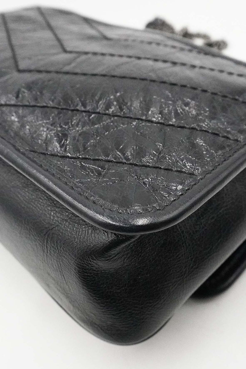 Saint Laurent Accessories- Saint Laurent Baby Niki Crinkle Black Premium Everyday Designer Accessory