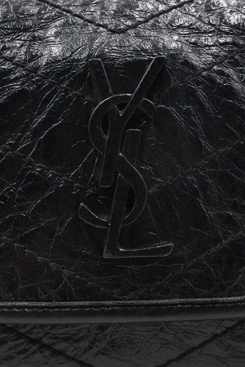 Saint Laurent Accessories- Saint Laurent Baby Niki Crinkle Black Premium Everyday Designer Accessory
