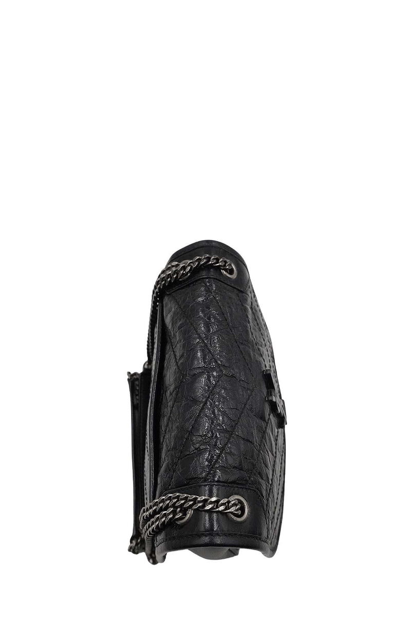 Saint Laurent Accessories- Saint Laurent Baby Niki Crinkle Black Premium Everyday Designer Accessory