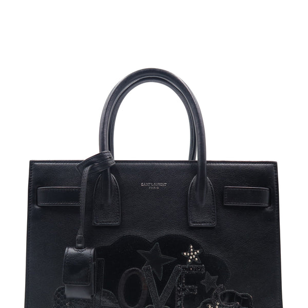 Bags? Baby Sac de Jour Love in Grained Leather Black Luxury Designer Leather Handbag
