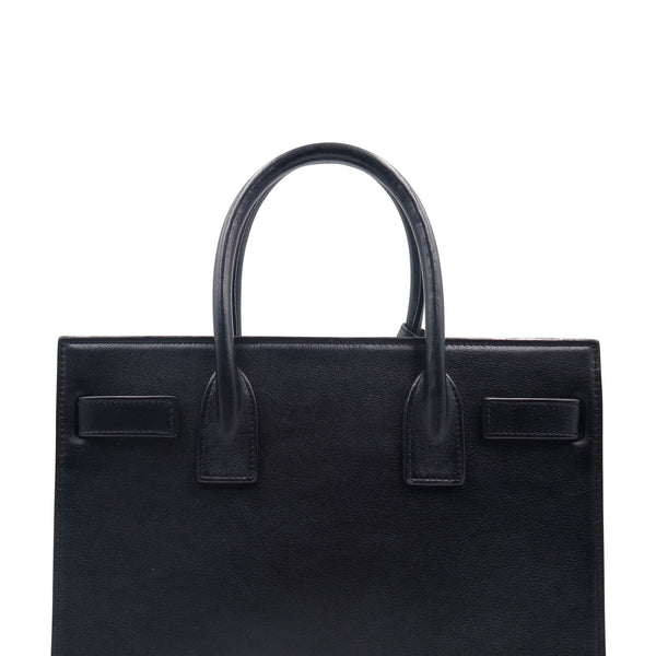 Bags? Baby Sac de Jour Love in Grained Leather Black Luxury Designer Leather Handbag