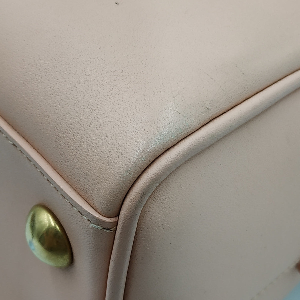 Close-up of Classic bags hardware and fine stitching