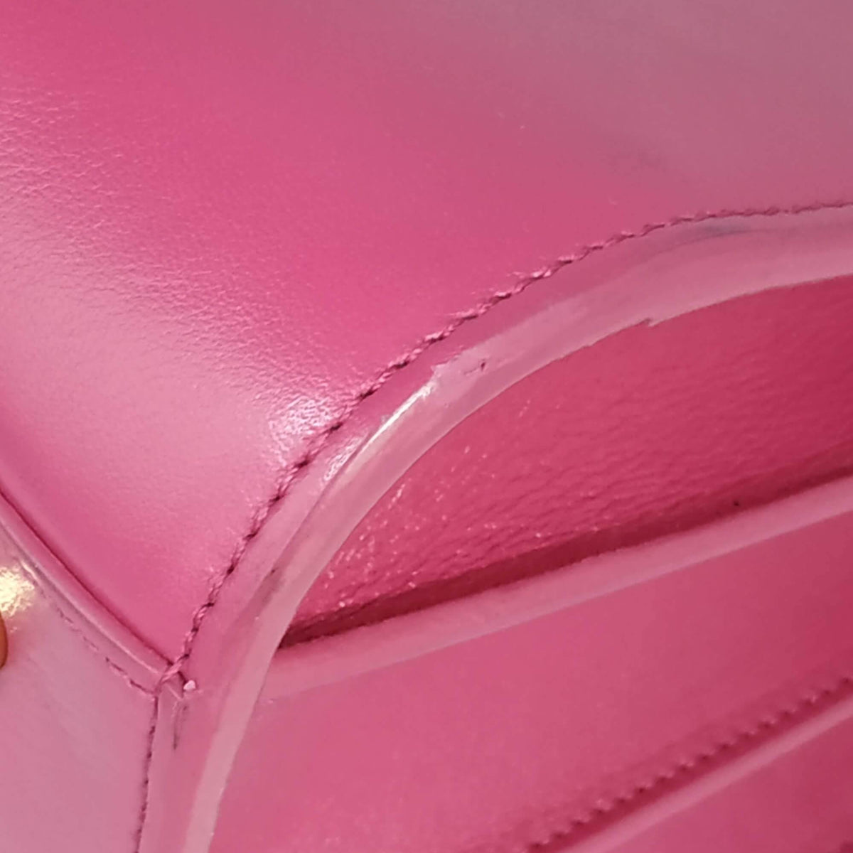 Close-up of Classic bags hardware and fine stitching