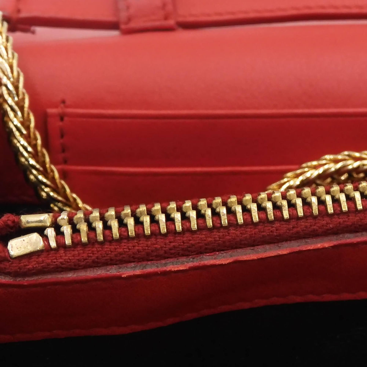 Close-up of Classic bags hardware and fine stitching