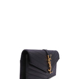 Close-up of Envelope bags hardware and fine stitching