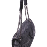 Close-up of Large bags hardware and fine stitching