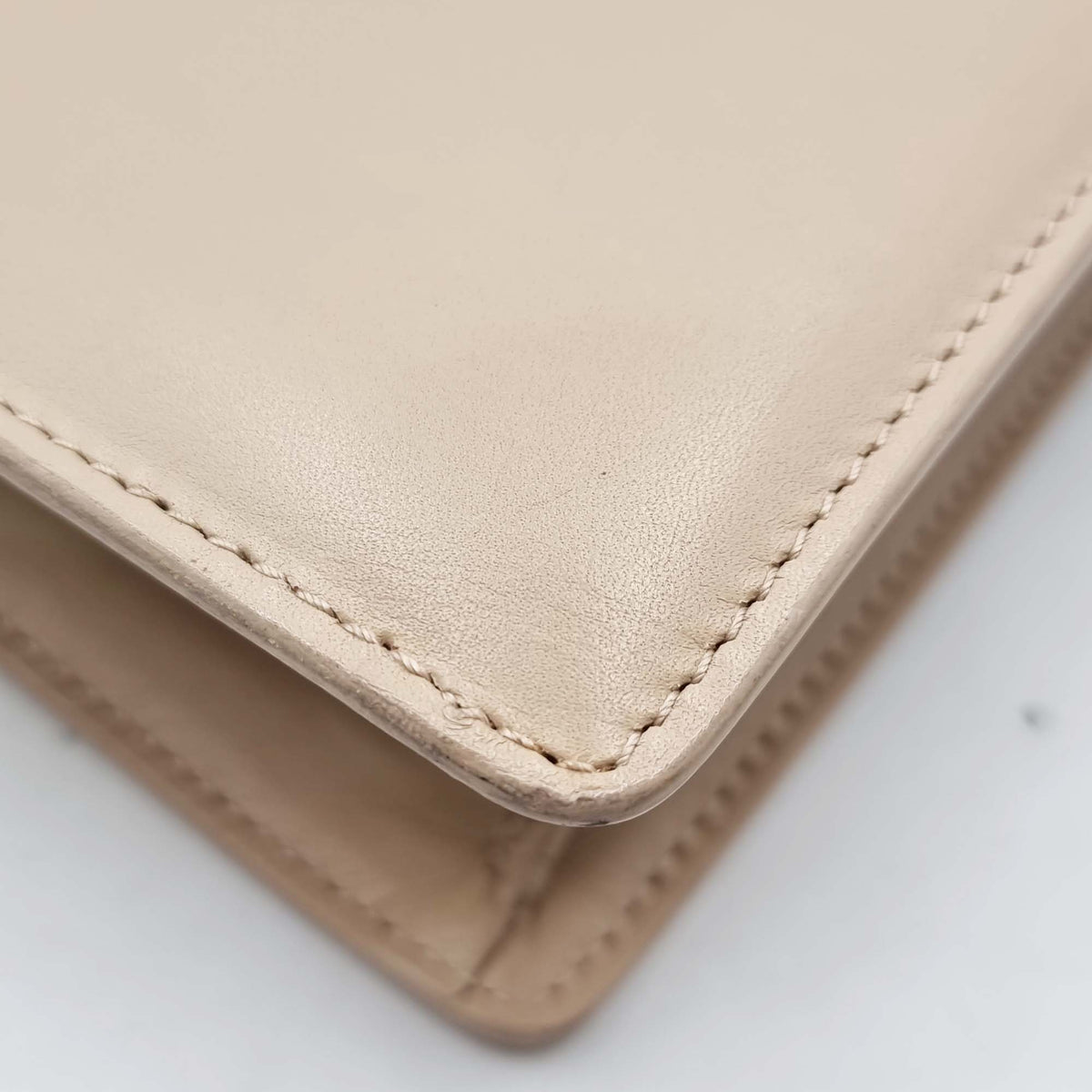 Close-up of Medium bags hardware and fine stitching
