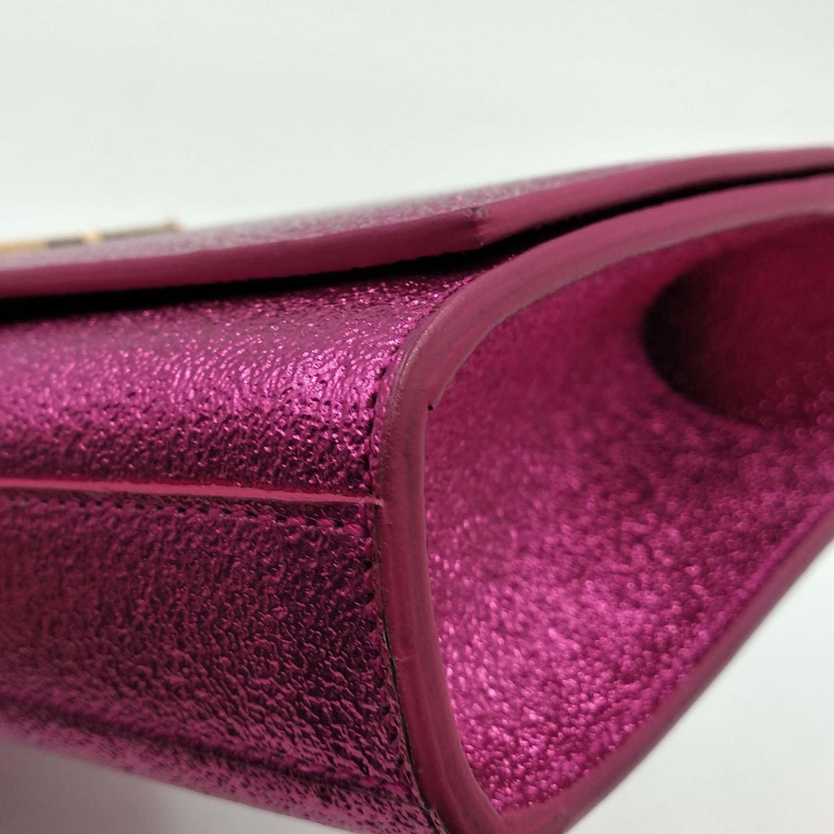 Monogram premium bags detail and craftsmanship close-up
