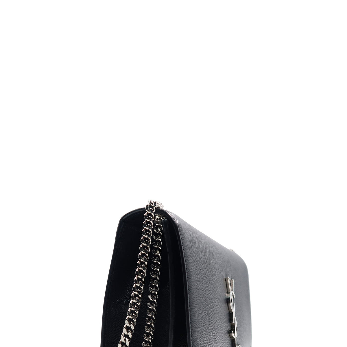 Close-up of Monogram bags hardware and fine stitching
