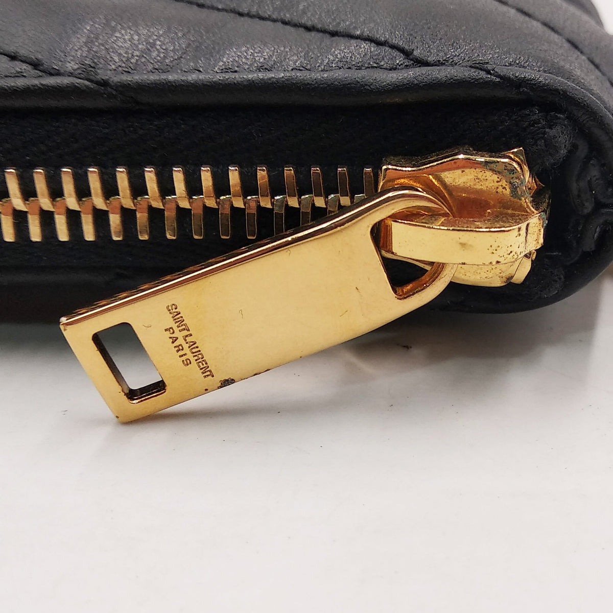 Close-up of New bags hardware and fine stitching